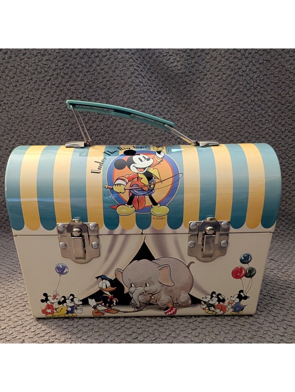 Vintage Disney Under the Big Top Circus Tin Lunch Box 1999 Series #1